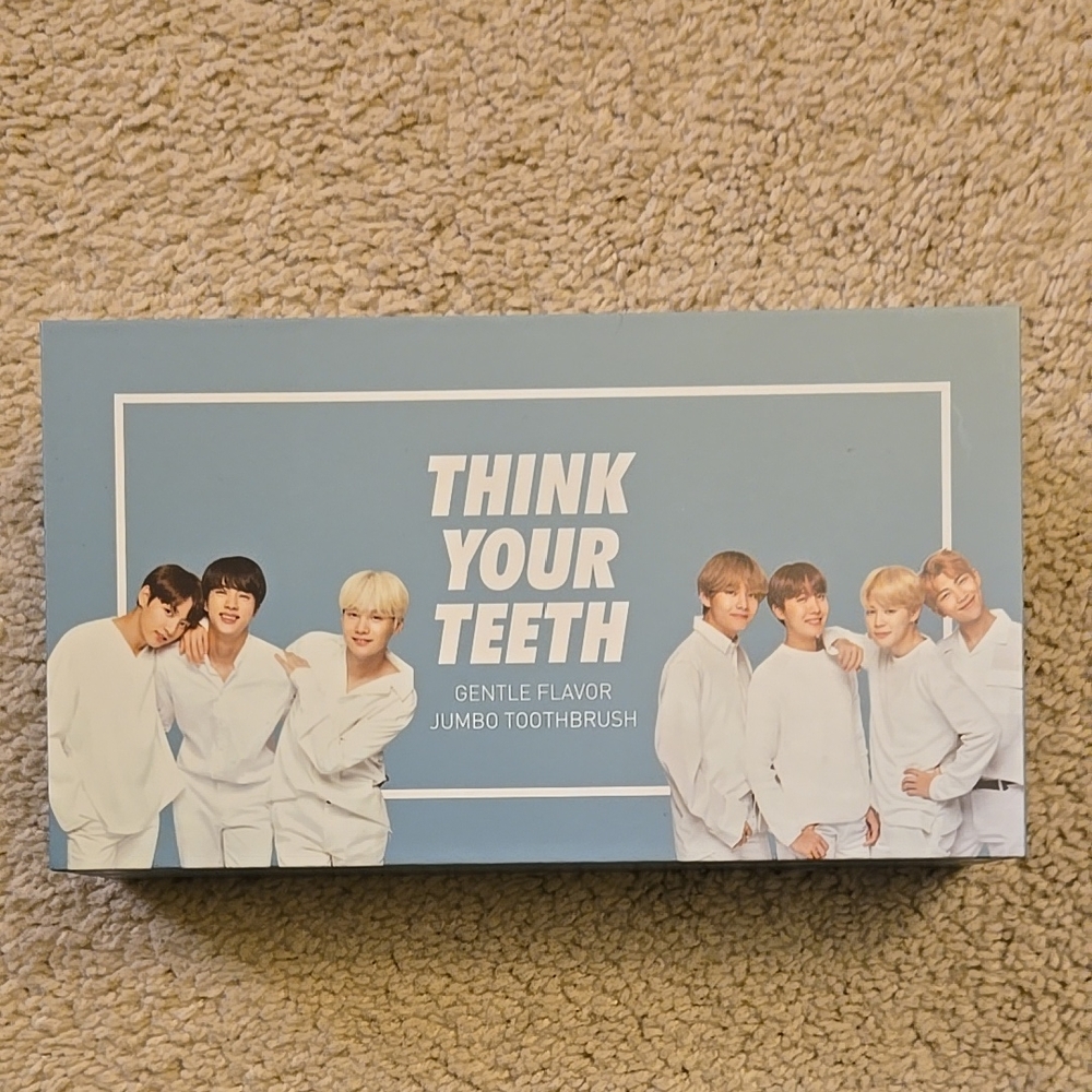 BTS x VT Cosmetics Think Your Teeth Jumbo Toothbrush and Toothpaste
